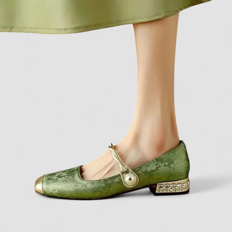 Cynthia Women's Mary Jane Shoes | Orthopedic Comfort, Low Block Heel - 4