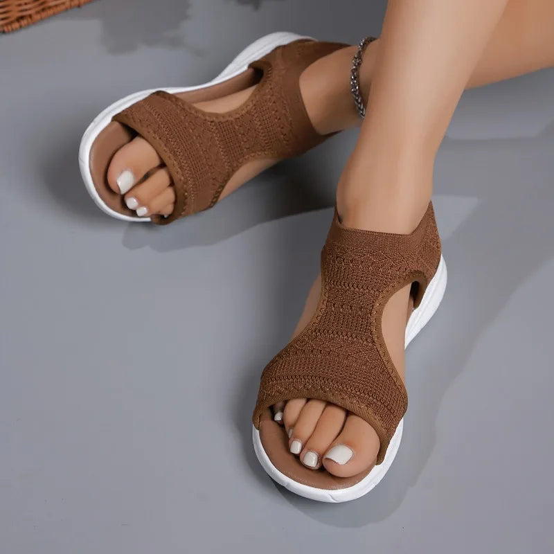 Wendy Women's Wedge Sandals | Comfortable Mesh Design, Casual Summer Footwear - 7