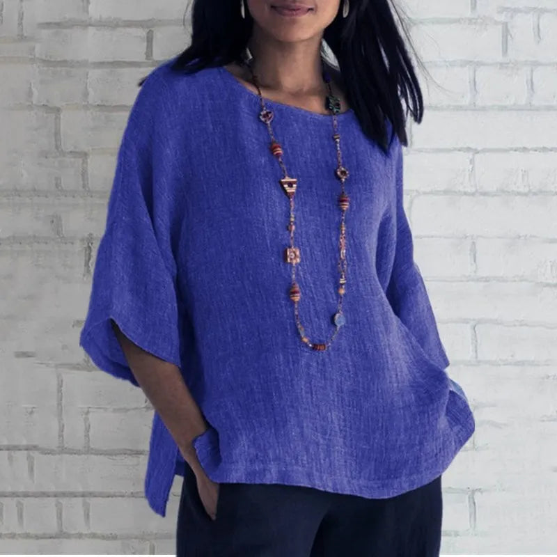 Cora Women's Casual Blouse | Lightweight Cotton - 2