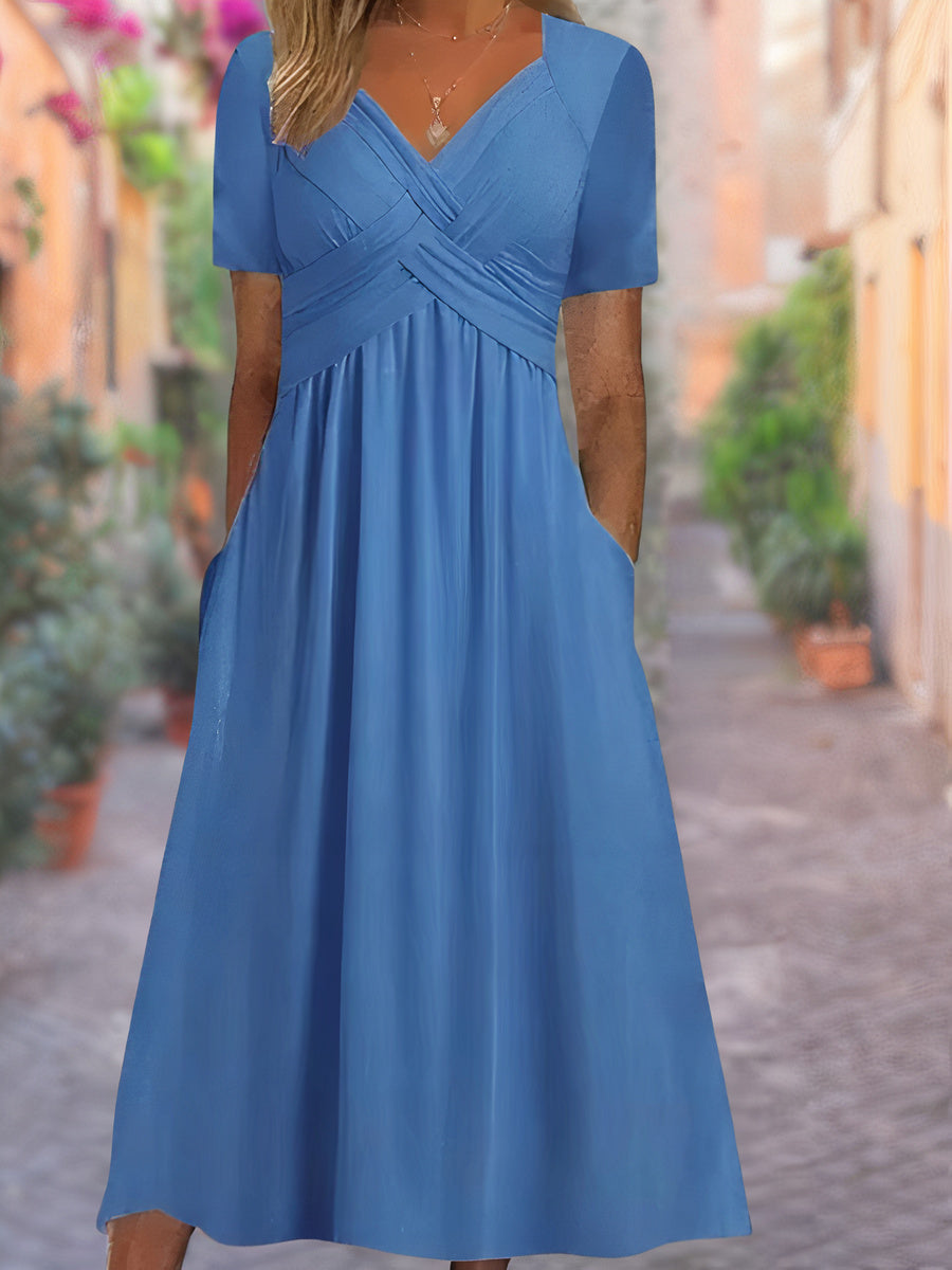 Sophie Women's Dress | Lightweight V-Neck Summer Dress - 2