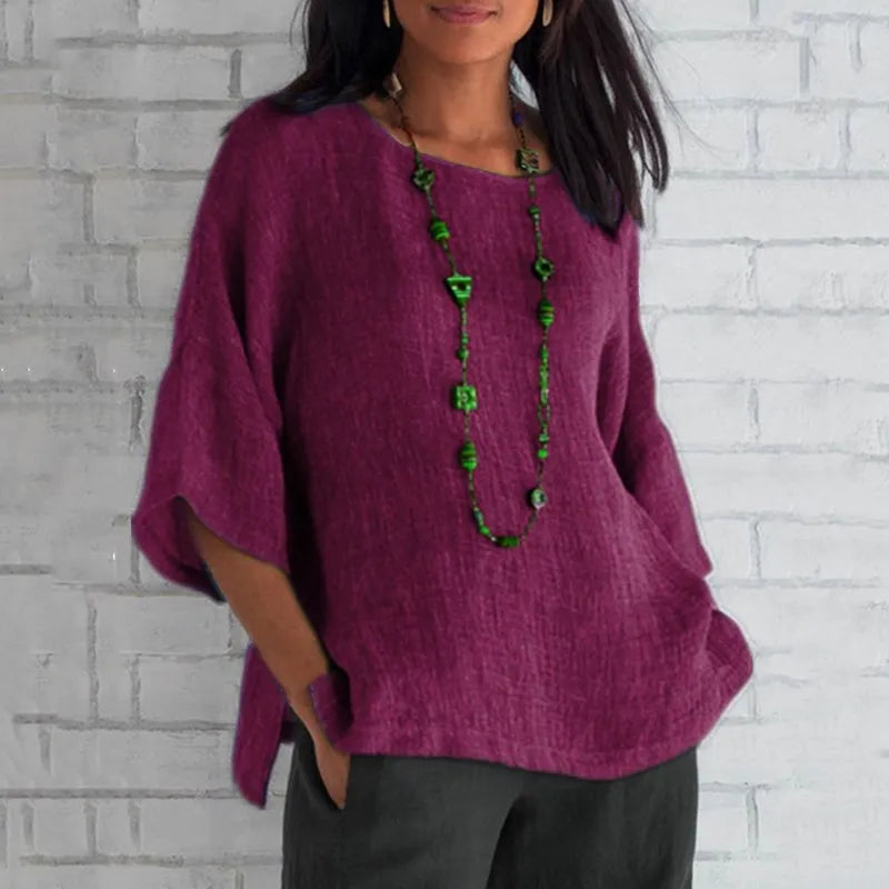 Cora Women's Casual Blouse | Lightweight Cotton - 5