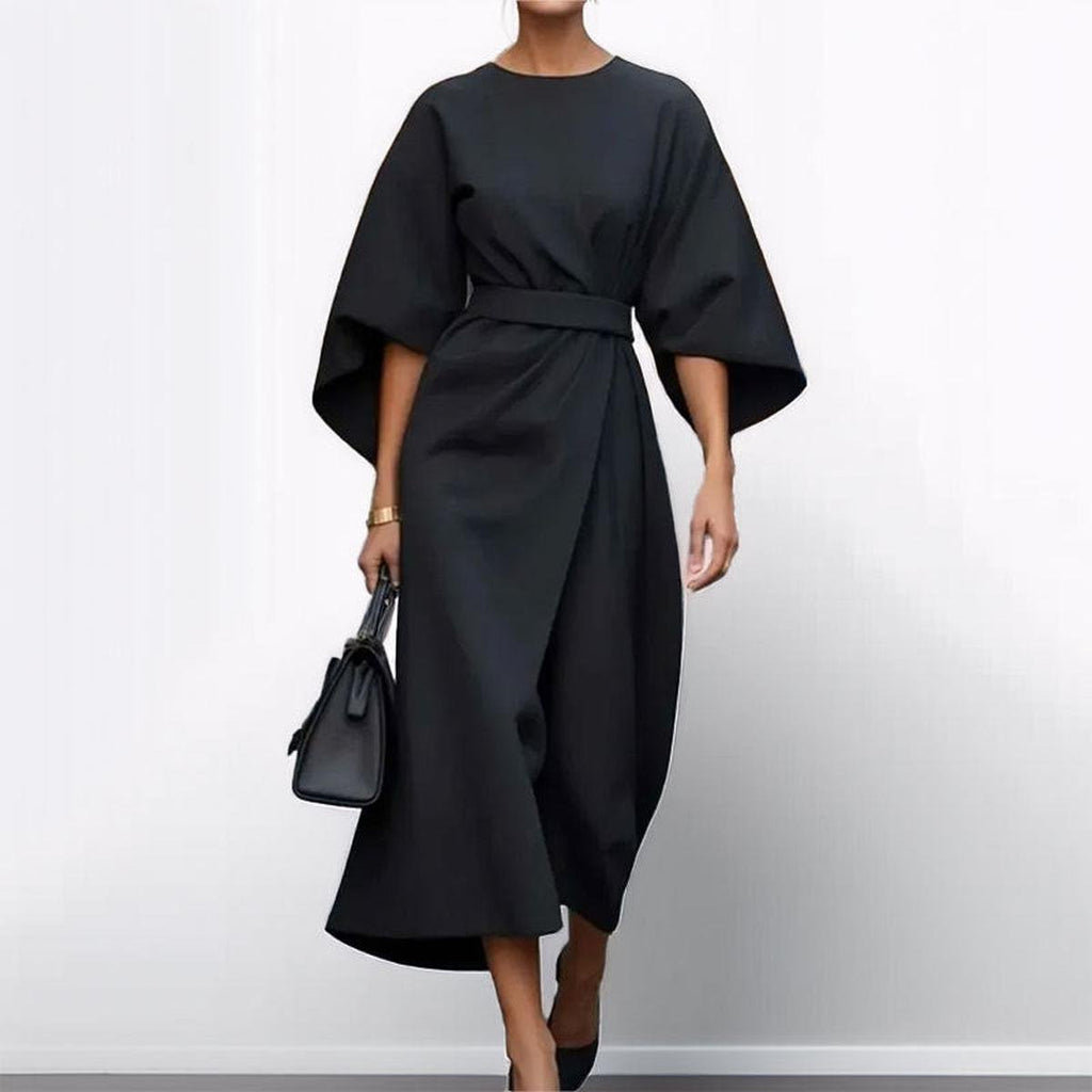 Eldra Women's Maxi Dress | Satin Feel, Elegant Evening Wear - 3