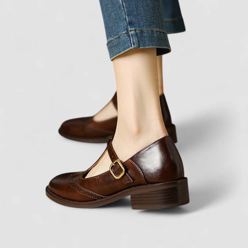 Olivia Women's Mary Jane Shoes | Comfortable Low Heel, Versatile Design - 9