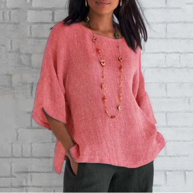 Cora Women's Casual Blouse | Lightweight Cotton - 4