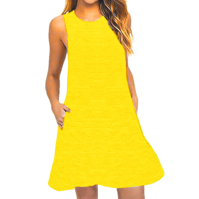 Willa Women's T-Shirt Dress | Casual Swing with Pockets - 4