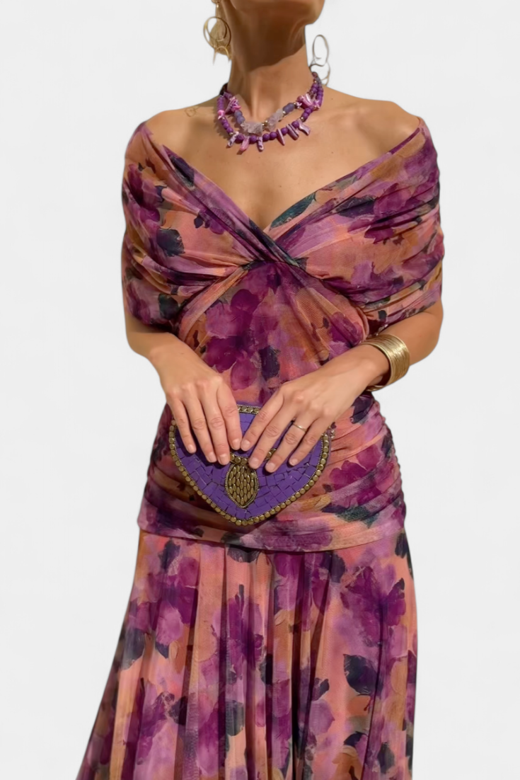 Fiona Women's Maxi Dress | Floral Print, Elegant Design - 2