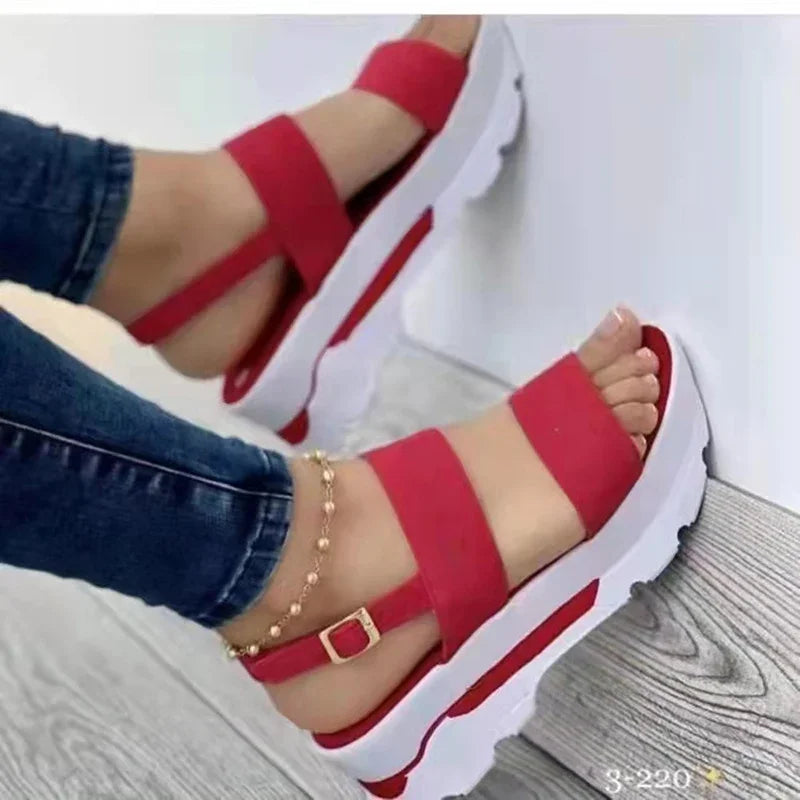 Wendy Women's Wedge Sandals | Low Platform, Comfortable Design - 4