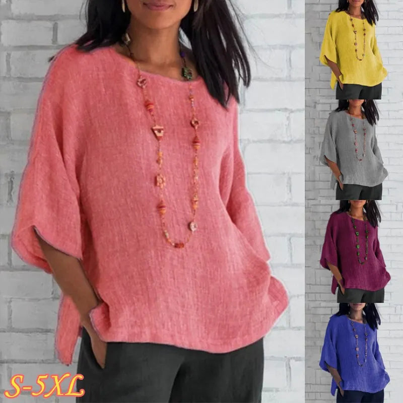 Cora Women's Casual Blouse | Lightweight Cotton - 1