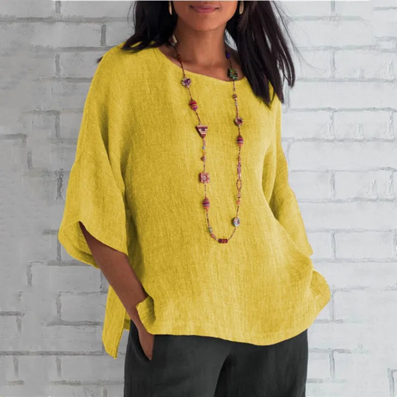 Cora Women's Casual Blouse | Lightweight Cotton - 3