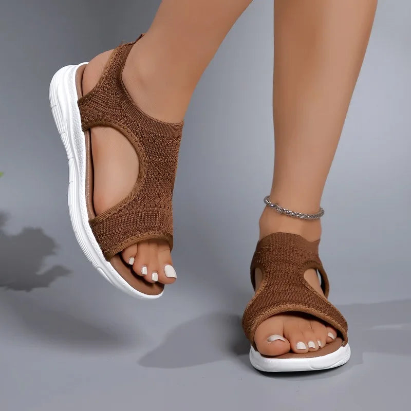 Wendy Women's Wedge Sandals | Comfortable Mesh Design, Casual Summer Footwear - 5