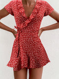 Flora Women's Mini Dress | Elegant A-Line with Ruffles - 7