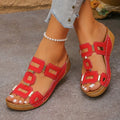Lara Women's Wedge Sandals | Comfortable Open Toe Design, Stylish Summer Footwear - 7