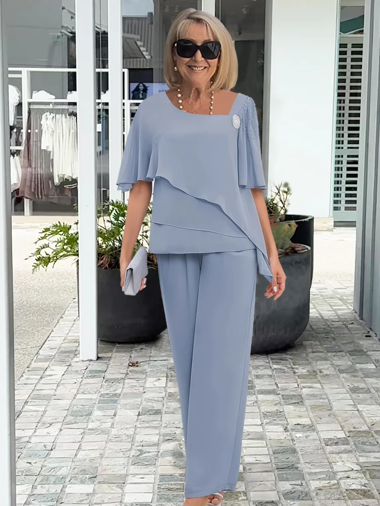 Bella Women's Two Piece Set | Elegant Layered Design, Matching Co Ord Sets - 3