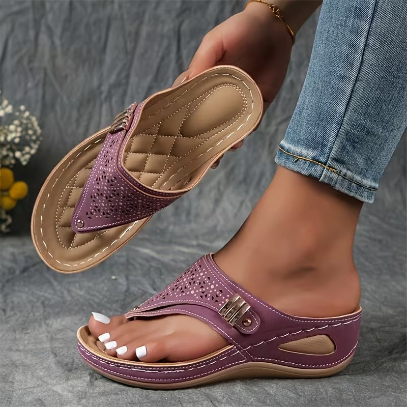 Ava Women's Wedge Sandals | Arch Support Design, Comfortable Fit - 8