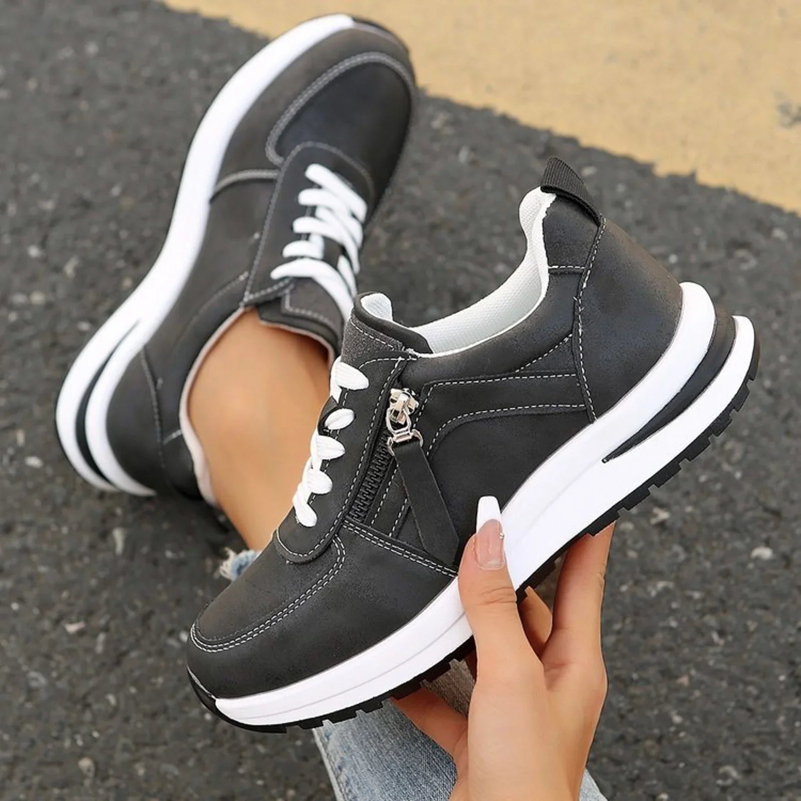 Lacey Women's Sneakers | Cushioned Orthopedic Support, Best Walking Shoes for Women - 6