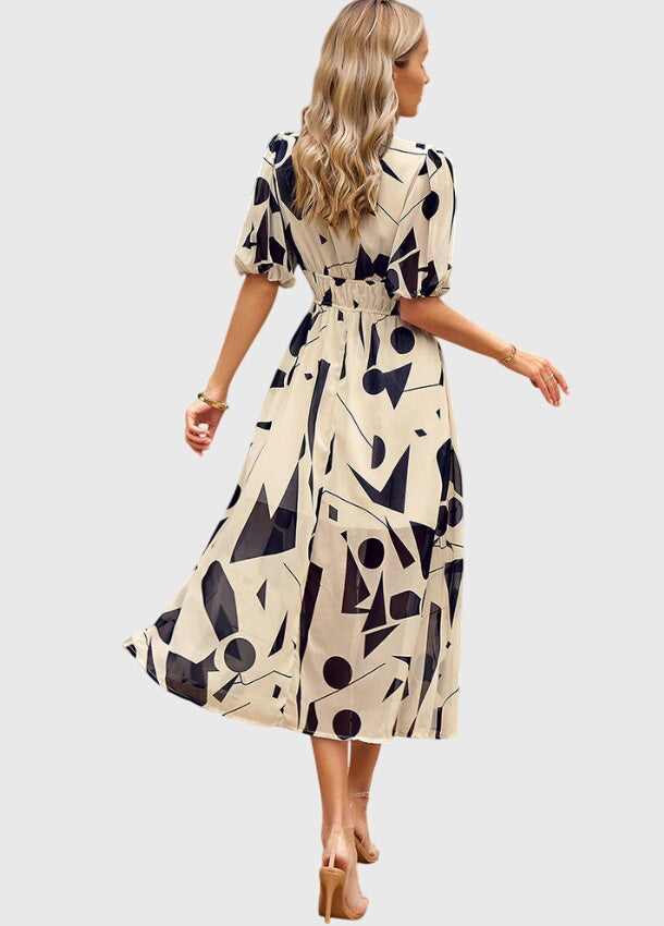 Mira Women's Midi Dress | Floral Print, Flattering Fit - 13