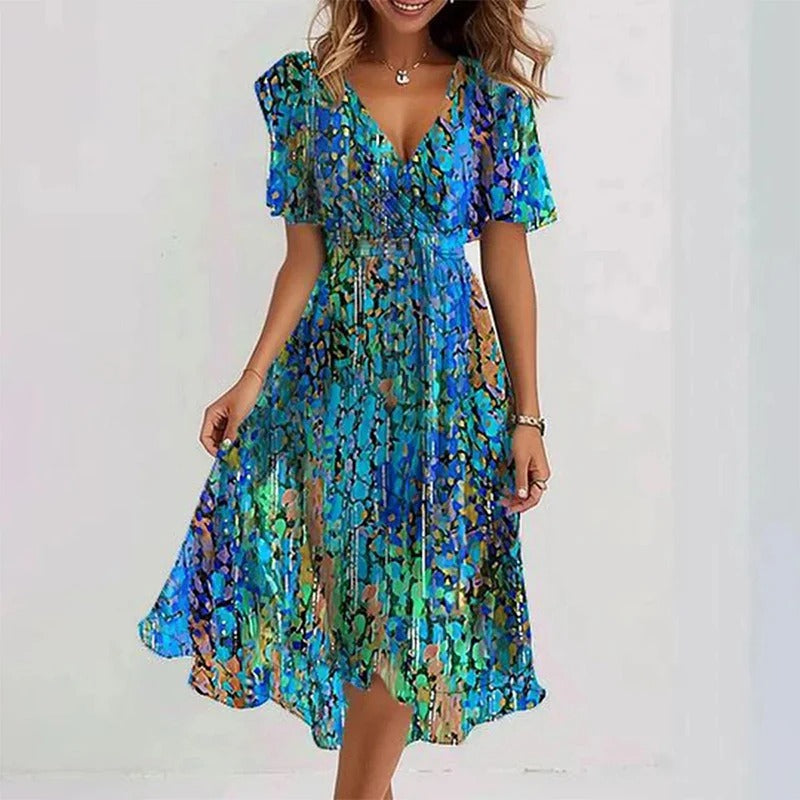 Yara Women's Cocktail Dress | Vibrant Elegance, Tailored Fit - 8