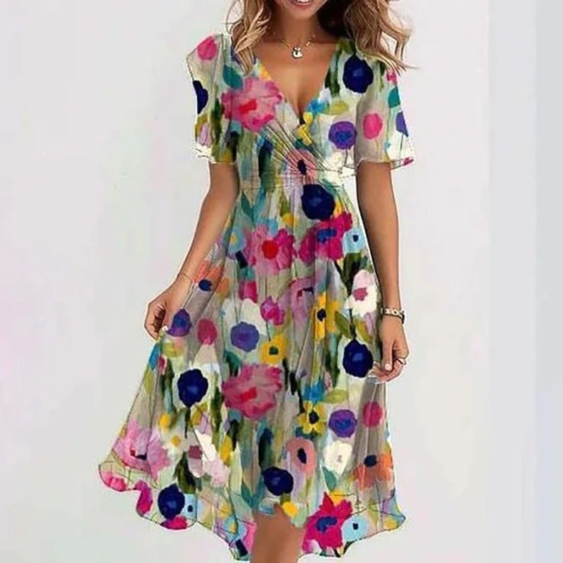 Yara Women's Cocktail Dress | Vibrant Elegance, Tailored Fit - 3
