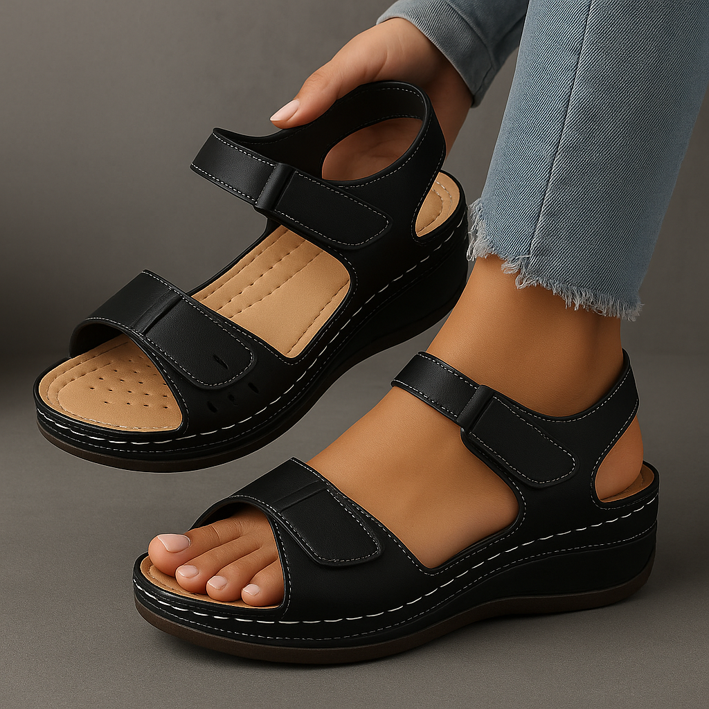 Nina Women's Sandals | Orthopedic Wedge Heel Comfort - 10