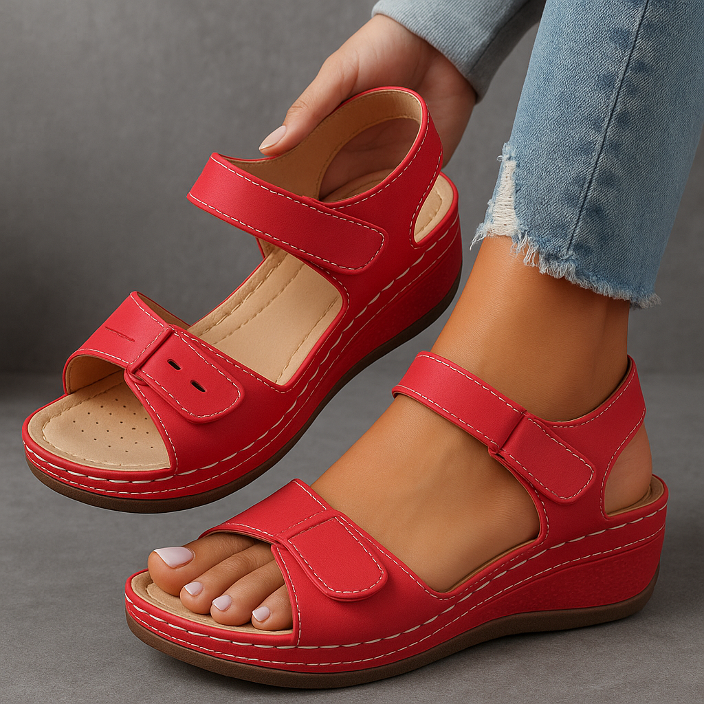 Nina Women's Sandals | Orthopedic Wedge Heel Comfort - 7