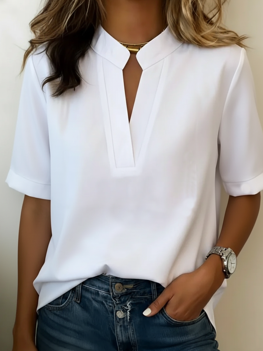 Luna Women's Relaxed Short Sleeve Shirt | Soft Breathable Fabric, Plus Size Available - 1