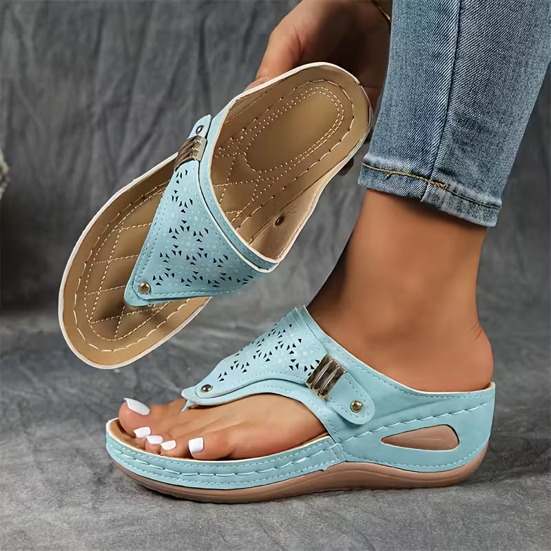 Ava Women's Wedge Sandals | Arch Support Design, Comfortable Fit - 10