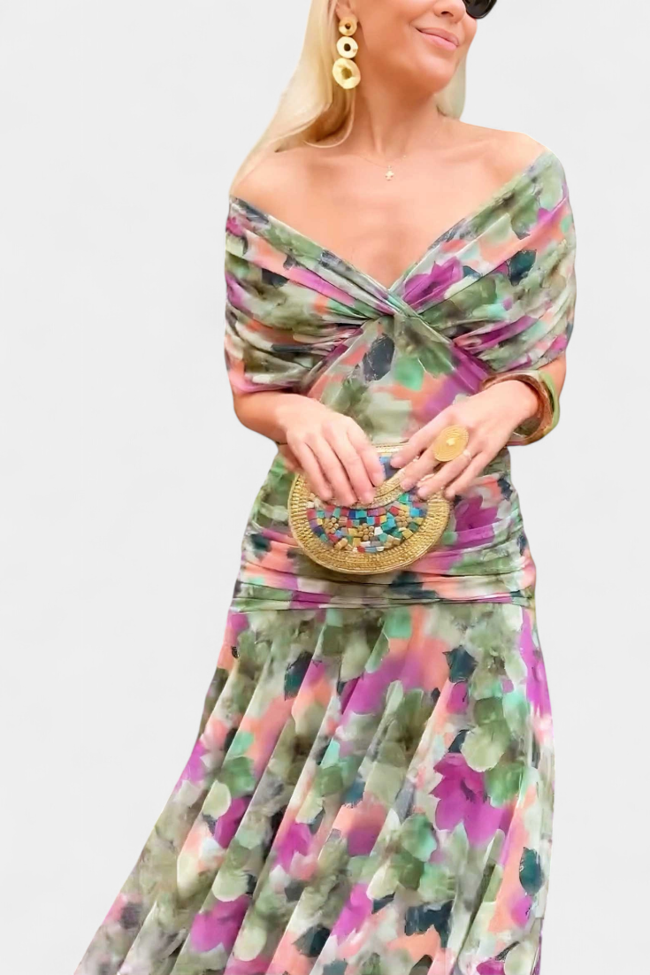 Fiona Women's Maxi Dress | Floral Print, Elegant Design - 4