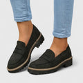 Haven Women's Black Loafers | Orthopaedic Comfort, All-Day Cushioning - 1