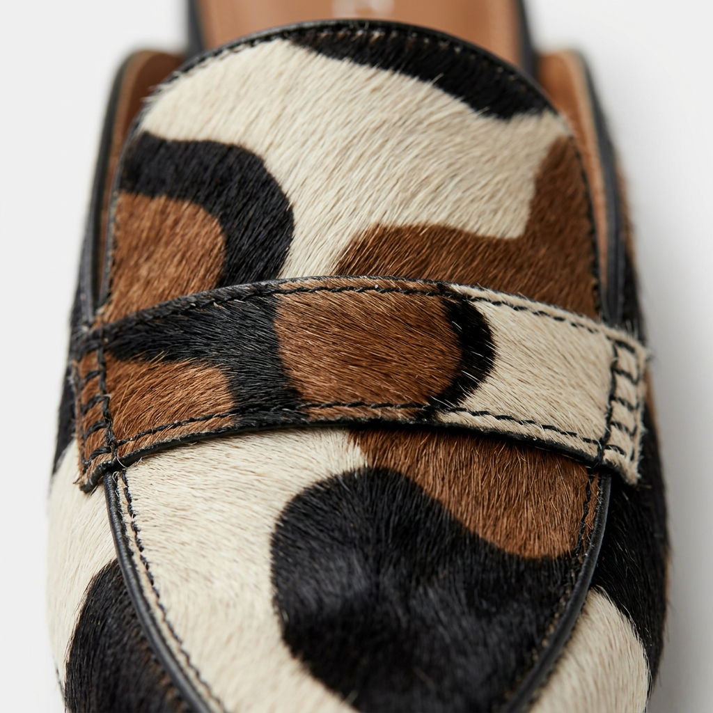 Womens Loafers with Abstract Pattern - Slip-On Comfort and Modern Style for Everyday Wear - 3