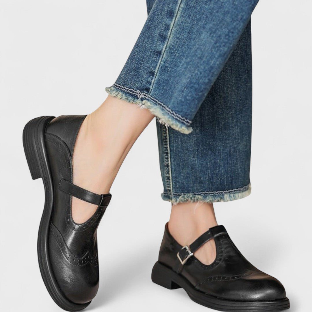 Elysia Women's Slip-On Heels | Ergonomic Comfort in Black or White - 3
