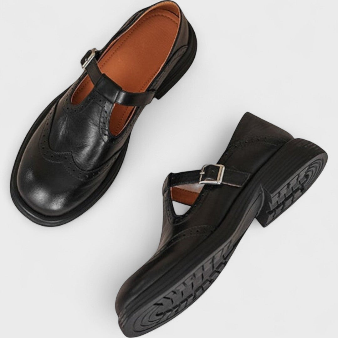 Elysia Women's Slip-On Heels | Ergonomic Comfort in Black or White - 4