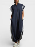 Vera Women's Jumpsuit | Modern Zip Neck Design, Soft Fabric - 1