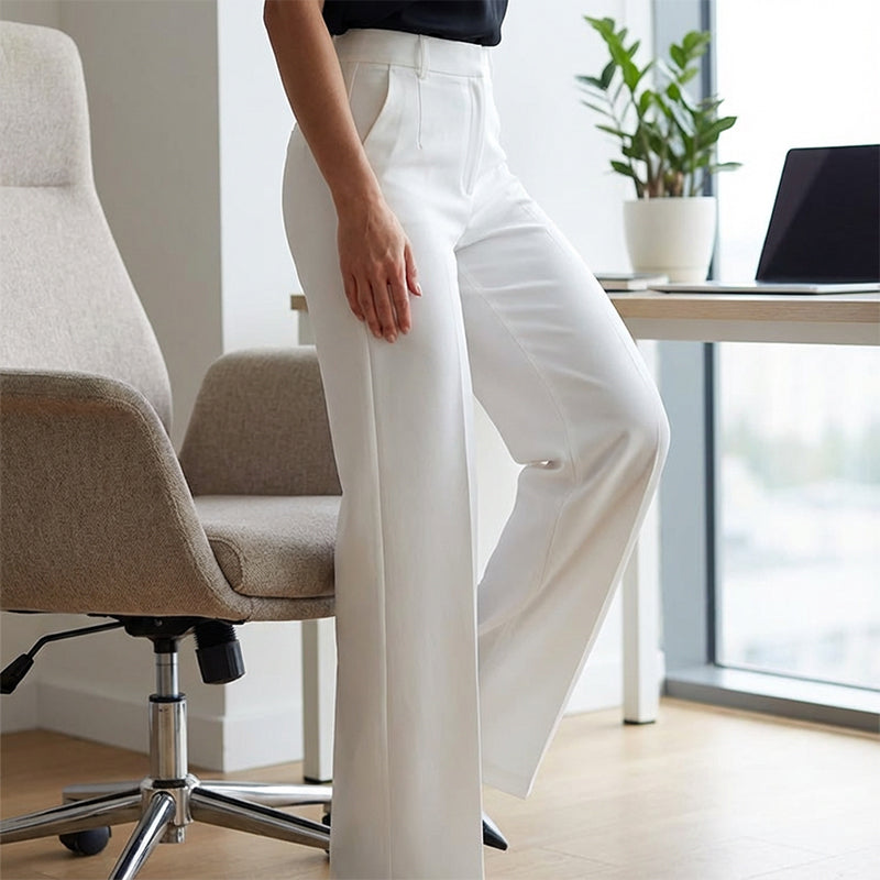 Elysia Women's Trousers | High-Waist Tailored Fit, Structured Fabric - 7