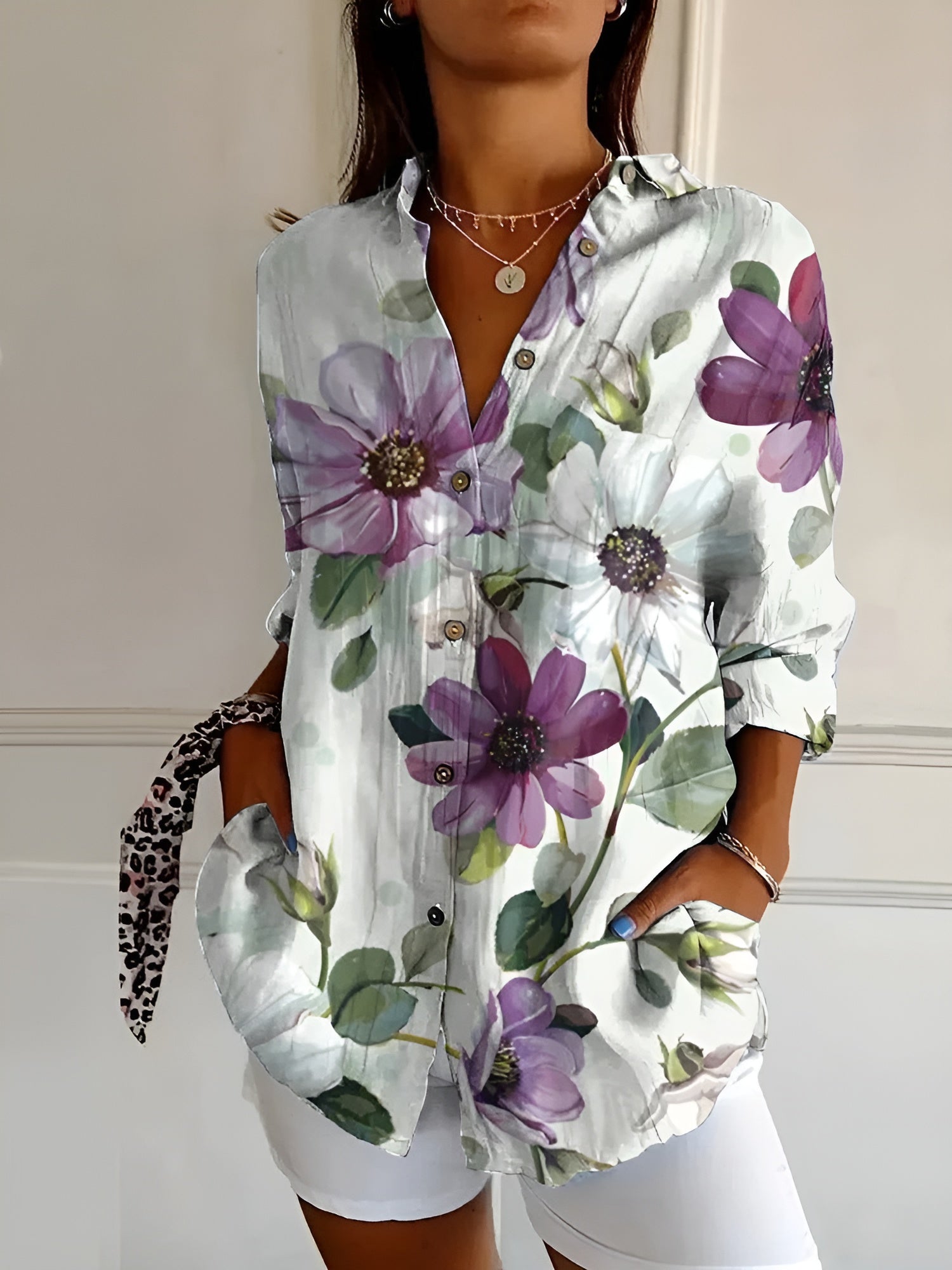 Ava Women's Blouse | Whimsical Prints, Plus Size Available - 8