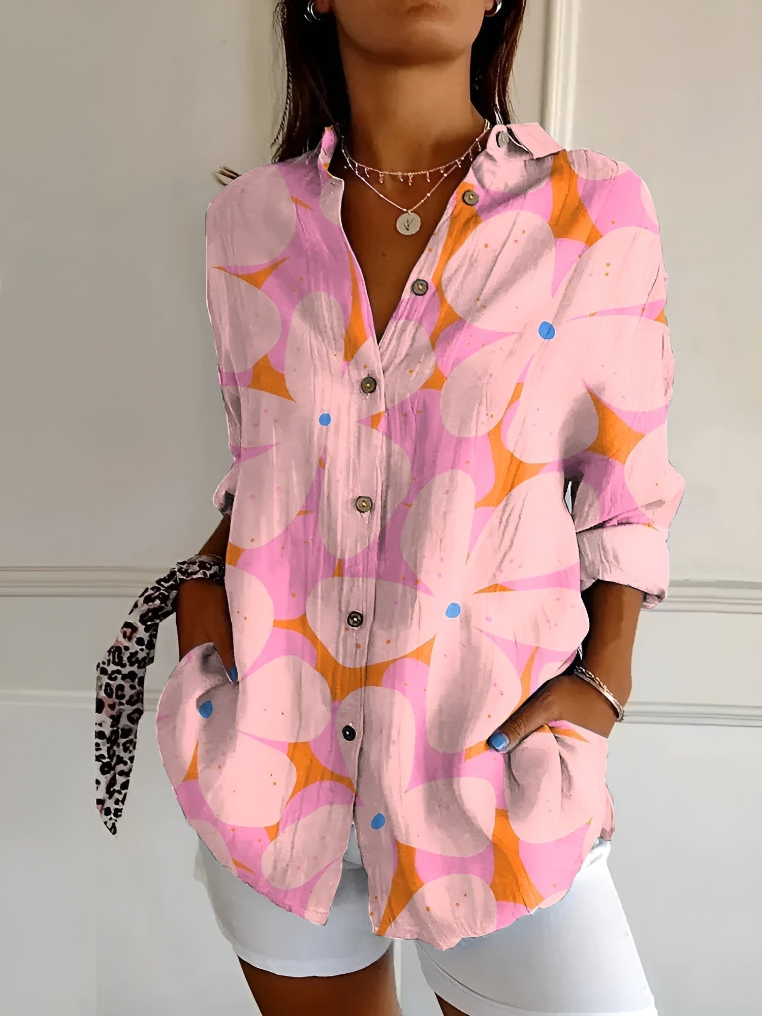 Ava Women's Blouse | Whimsical Prints, Plus Size Available - 6
