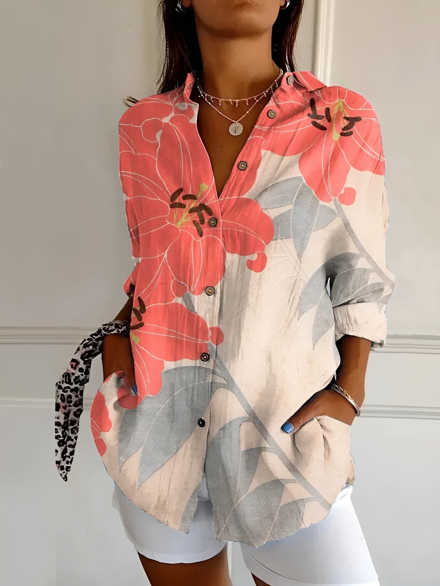 Ava Women's Blouse | Whimsical Prints, Plus Size Available - 7